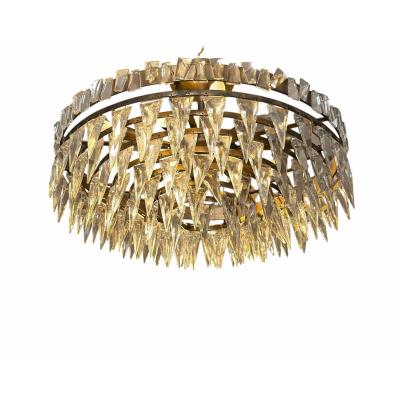 Joe Nye Modern Joe Nye Trillion Large Flush Mount in Hand Rubbed Brass