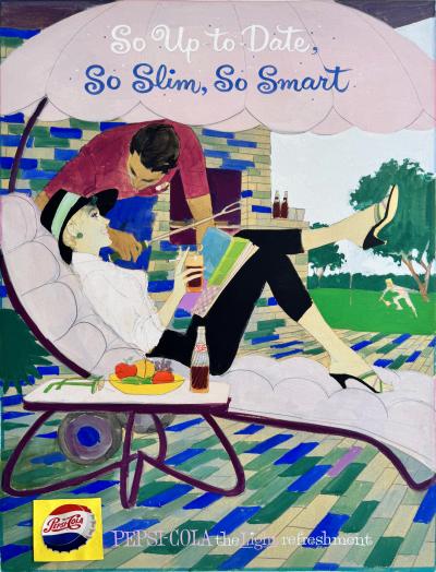 Joe de Mers Pepsi advertisement Mid Century Original Artwork Golden Age of Illustration