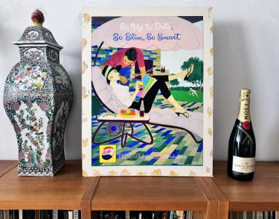 Joe de Mers Pepsi advertisement Mid Century Original Artwork Golden Age of Illustration