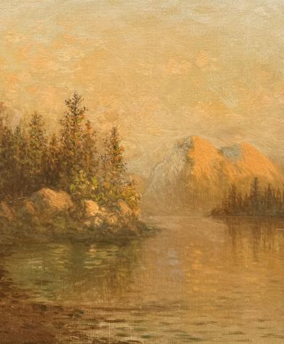Johan Christian Olsen Hammerstad Mountainous Lake Landscape Norway 