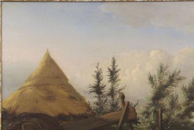 Johan Lodewijk Van Leemputten Countryside Fowl oil on panel c 1868 Johan Lodewijk Van Leemputten