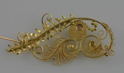 Johan Rohde Georg Jensen 18kt Gold Pearl Brooch