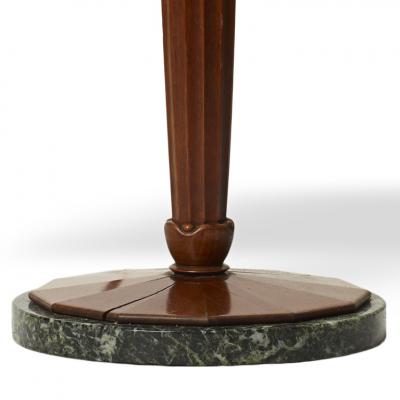 Johan Rohde Table lamp in finely carved mahogany by Johan Rohde