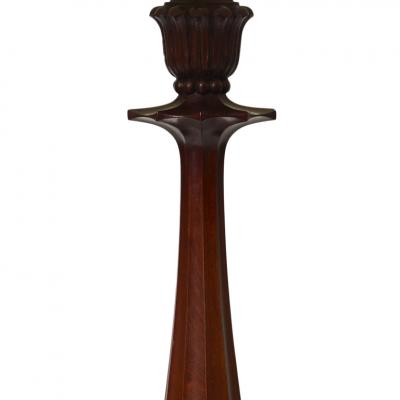Johan Rohde Table lamp with finely carved details by Johan Rohde