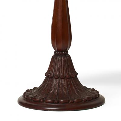 Johan Rohde Table lamp with finely carved details by Johan Rohde