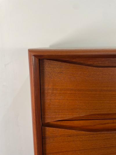 Johannes Aasbjerg Rare Johannes Aasbjerg Teak Dresser Circa 1960s Denmark Pair Available 