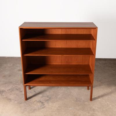 Johannes Aasbjerg Solid Finger Jointed Teak Display Cabinet with Glass Doors 60s