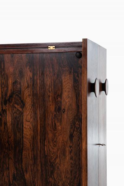 Johannes Andersen Folding Bar Cabinet Produced by Dyrlund
