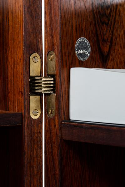 Johannes Andersen Folding Bar Cabinet Produced by Dyrlund