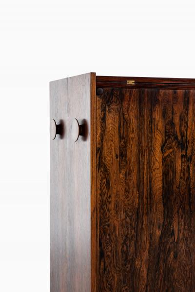 Johannes Andersen Folding Bar Cabinet Produced by Dyrlund