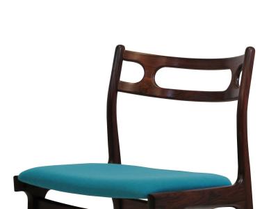 Johannes Andersen Four 4 Johannes Andersen for Uldum Moblefabrik Rosewood Dining Chairs