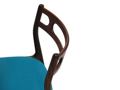 Johannes Andersen Four 4 Johannes Andersen for Uldum Moblefabrik Rosewood Dining Chairs