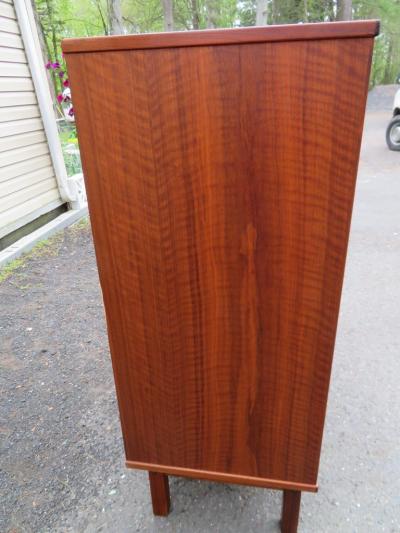 Johannes Andersen Handsome Danish Modern Teak Johannes Andersen Tall Dresser Mid Century