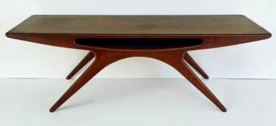 Johannes Andersen Johannes Andersen CFC Silkeb rg Smile Coffee Table 1950s Denmark