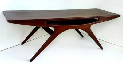 Johannes Andersen Johannes Andersen CFC Silkeb rg Smile Coffee Table 1950s Denmark