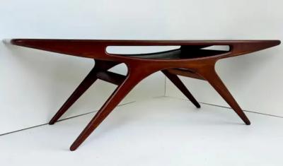 Johannes Andersen Johannes Andersen CFC Silkeb rg Smile Coffee Table 1950s Denmark