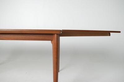 Johannes Andersen Johannes Andersen Danish Modern Teak Draw Leaf Dining Table