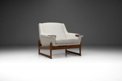 Johannes Andersen Johannes Andersen Excellent Lounge Chair Sweden 1960s