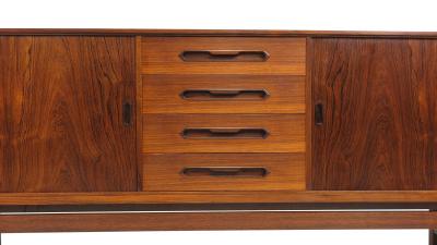 Johannes Andersen Johannes Andersen Mid century Danish Brazilian Rosewood Credenza
