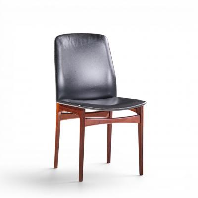 Johannes Andersen Johannes Andersen Style Mid Century Danish Rosewood Dining Chairs Set of 8