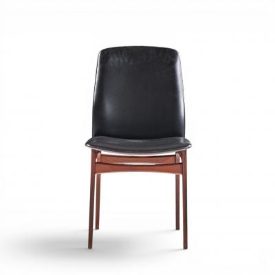 Johannes Andersen Johannes Andersen Style Mid Century Danish Rosewood Dining Chairs Set of 8