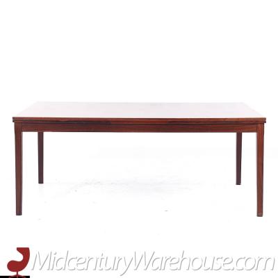 Johannes Andersen Johannes Andersen Style Mid Century Danish Rosewood Hidden Leaf Dining Table