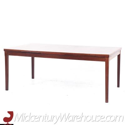 Johannes Andersen Johannes Andersen Style Mid Century Danish Rosewood Hidden Leaf Dining Table