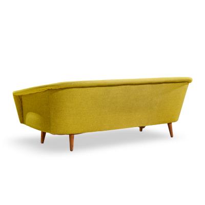 Johannes Andersen Johannes Andersen Style Mid Century Norwegian Teak and Wool Sofa