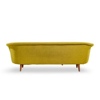 Johannes Andersen Johannes Andersen Style Mid Century Norwegian Teak and Wool Sofa