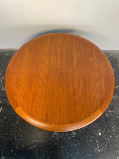 Johannes Andersen Johannes Andersen Teak Round Coffee Table with Cane Shelf