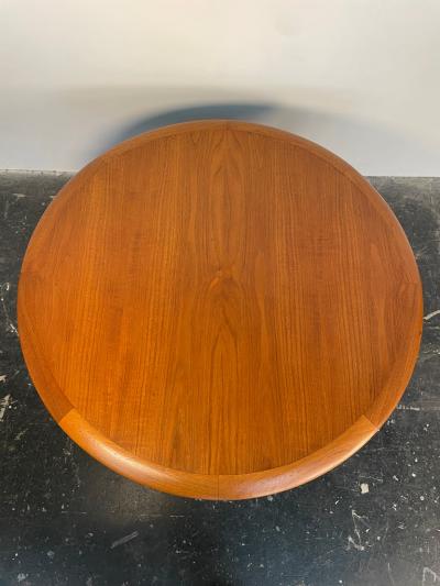 Johannes Andersen Johannes Andersen Teak Round Coffee Table with Cane Shelf