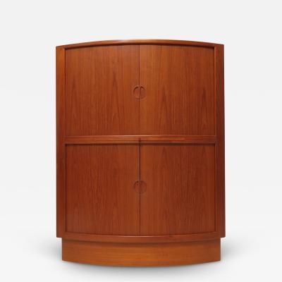 Johannes Andersen Johannes Andersen Teak Tambour Door Corner Cabinet