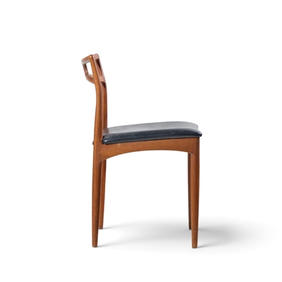 Johannes Andersen Johannes Andersen for Christian Linneberg Model 94 Teak Dining Chairs Set of 4