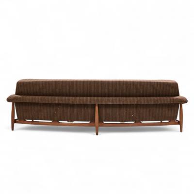 Johannes Andersen Johannes Andersen for Trensum Danish Teak Curved TV Sofa