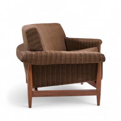 Johannes Andersen Johannes Andersen for Trensum Danish Teak Curved TV Sofa