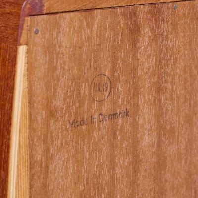 Johannes Andersen Johannes Andersen for Uldum Danish Teak Tambour Door Credenza with Hutch