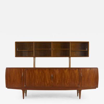 Johannes Andersen Johannes Andersen for Uldum Mid Century Teak Buffet and Hutch