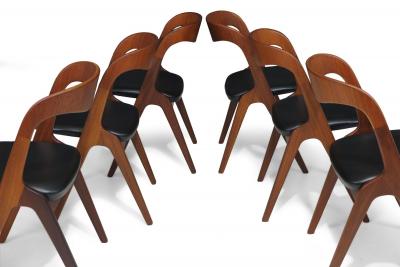 Johannes Andersen Johannes Andersen for Vamo S nderborg Teak Dining Chairs Perfectly Restored