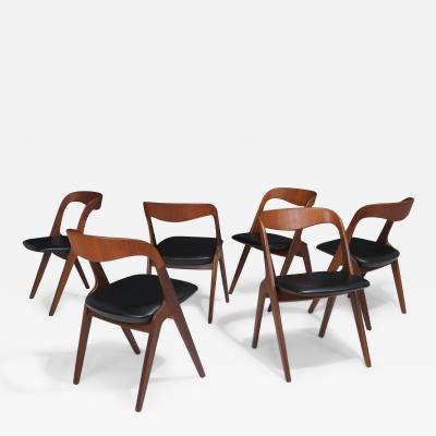 Johannes Andersen Johannes Andersen for Vamo S nderborg Teak Dining Chairs Perfectly Restored