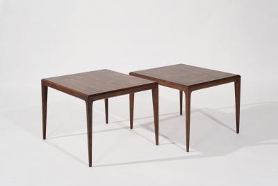 Johannes Andersen Large Scale Teak End Tables by Johannes Andersen Denmark C 1950s
