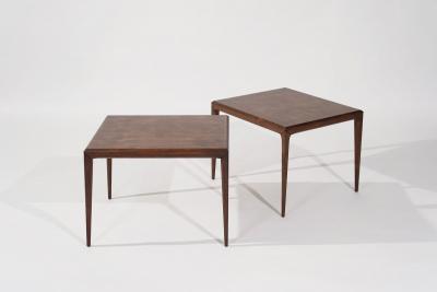 Johannes Andersen Large Scale Teak End Tables by Johannes Andersen Denmark C 1950s