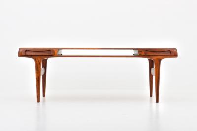 Johannes Andersen Scandinavian Coffee Table Rosewood by Johannes Andersen