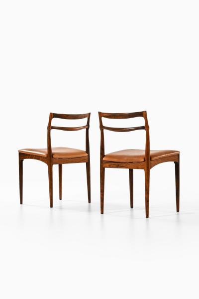 Johannes Andersen Set of Six Dining Chairs by Johannes Andersen 1960s