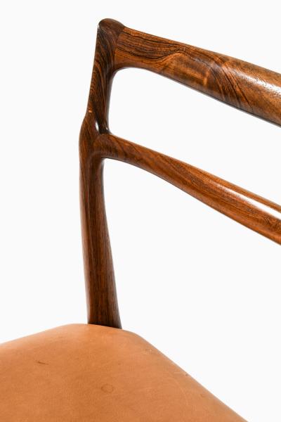 Johannes Andersen Set of Six Dining Chairs by Johannes Andersen 1960s