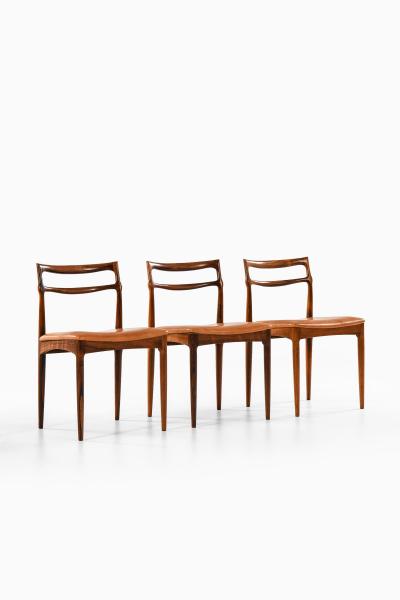 Johannes Andersen Set of Six Dining Chairs by Johannes Andersen 1960s