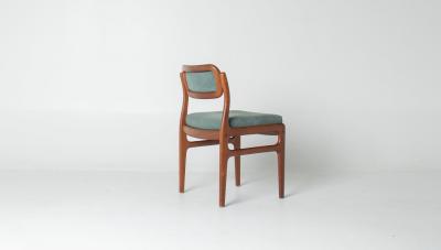 Johannes Andersen Set of Six Johannes Andersen for Uldum M belfabrik Teak Dining Chairs