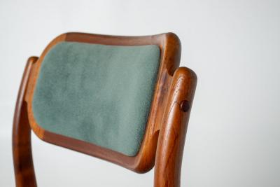 Johannes Andersen Set of Six Johannes Andersen for Uldum M belfabrik Teak Dining Chairs