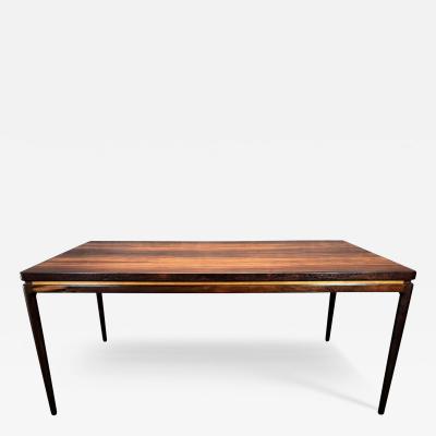 Johannes Andersen Vintage Danish Mid Century Modern Rosewood Dining Table by Johannes Andersen