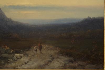 Johannes Hoppenbrouwers Mountainscape of Shepherd Flock Johannes Hoppenbrouwers Dutch c 1864