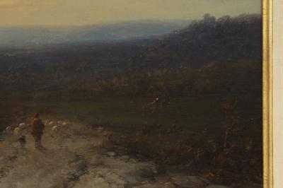 Johannes Hoppenbrouwers Mountainscape of Shepherd Flock Johannes Hoppenbrouwers Dutch c 1864